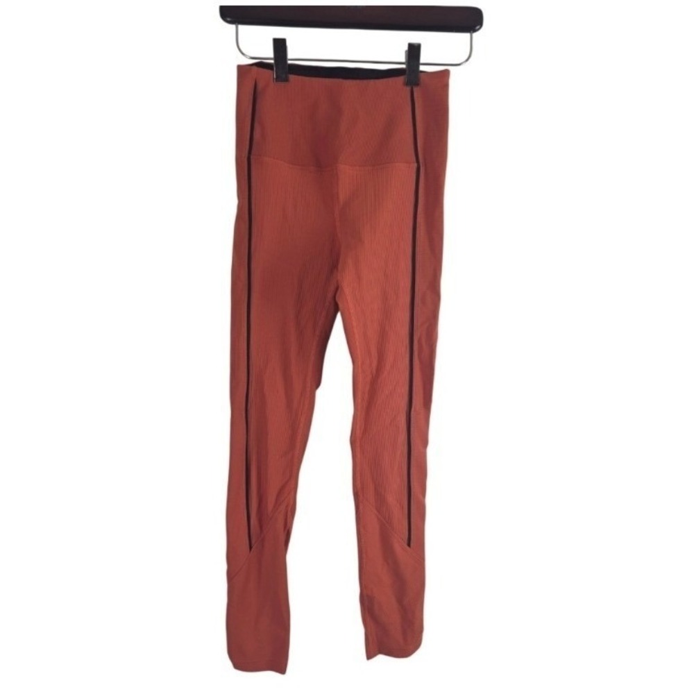Zyia Active Athletic Leggings 4 Womens Orange High‎ Rise Skinny Athleisure